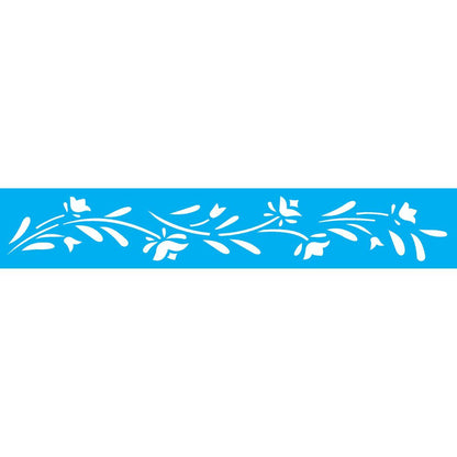 Stencil OPA 4x30 0195 Flores Papoulas - Palácio da Arte