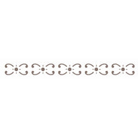 Stencil OPA 4x30 0395 Borda Ornamental - Palácio da Arte