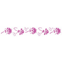 Stencil OPA 4x30 1071 Floral III - Palácio da Arte