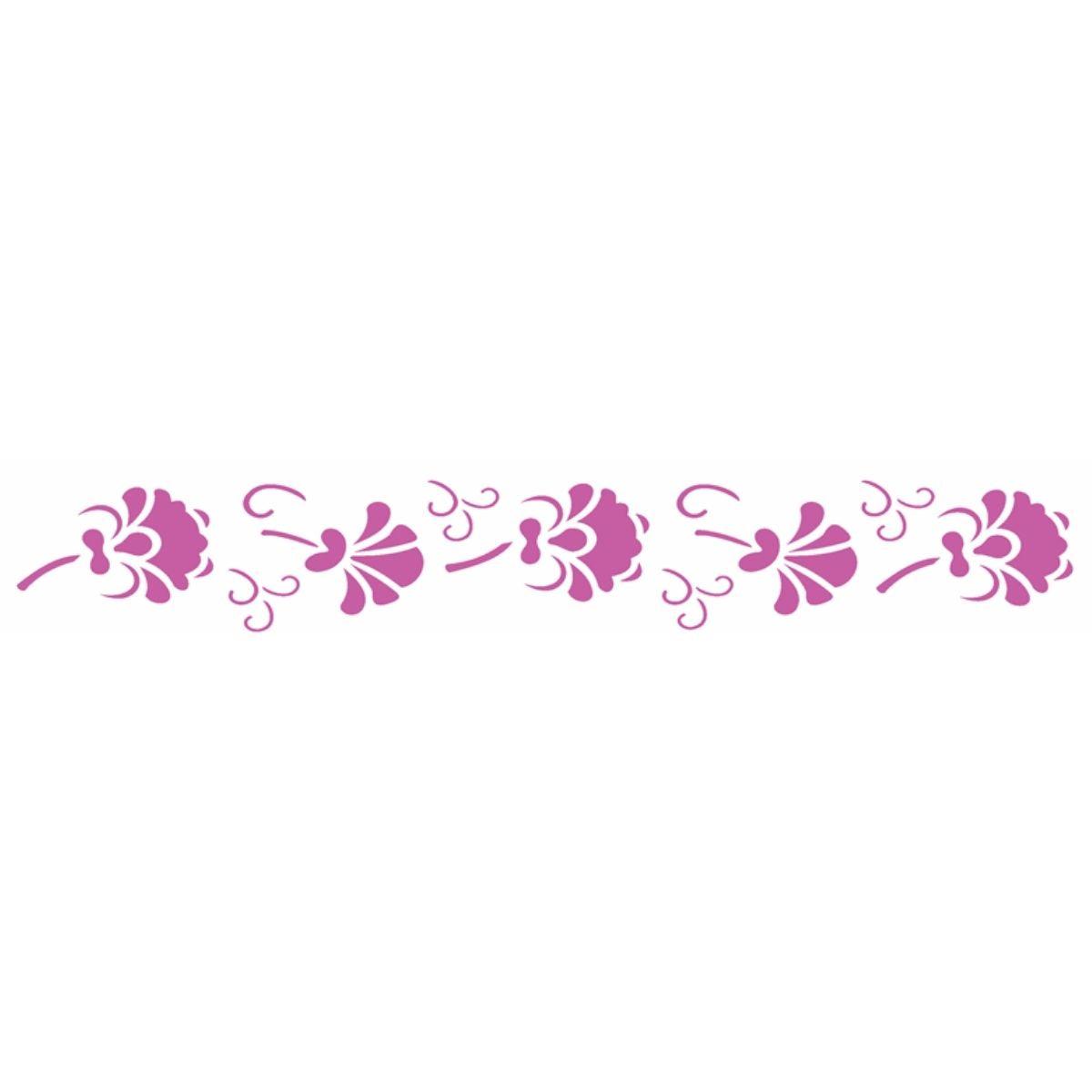Stencil OPA 4x30 1071 Floral III - Palácio da Arte