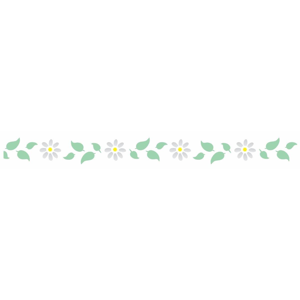 Stencil OPA 4x30 3059 Flores Margaridas - Palácio da Arte