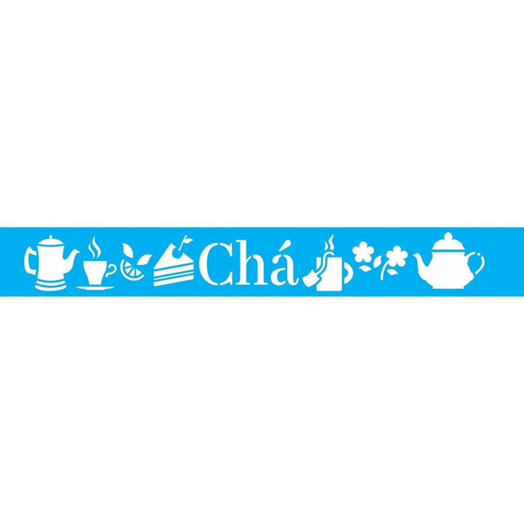 Stencil OPA 4x30 3342 Culinária Chá - Palácio da Arte