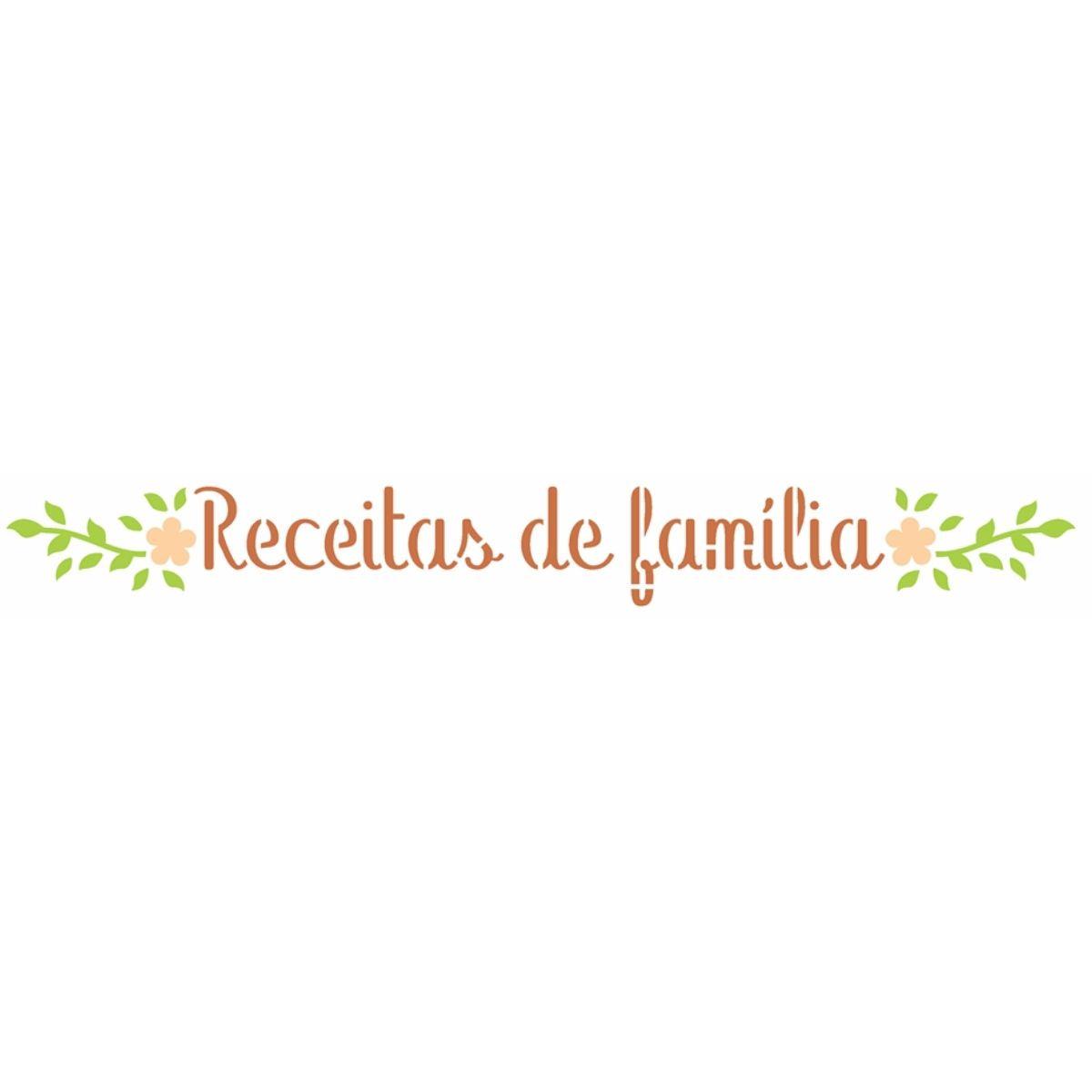 Stencil OPA 4x30 3343 Culinária Receitas de Família - Palácio da Arte