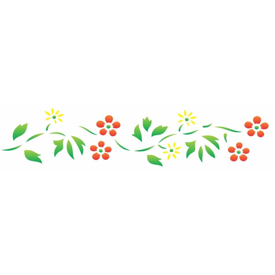 Stencil OPA 6x30 0797 Ramo de Flores - Palácio da Arte