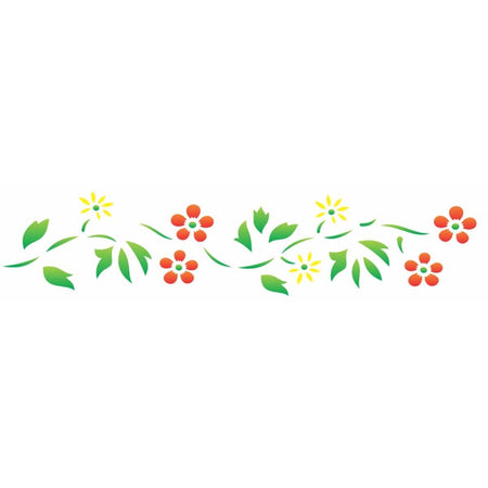 Stencil OPA 6x30 0797 Ramo de Flores - Palácio da Arte