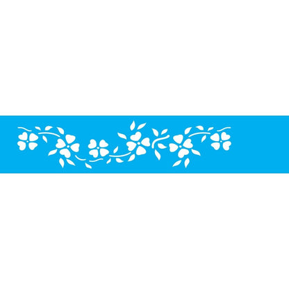 Stencil OPA 6x30 0800 Ramo Flor Coração - Palácio da Arte