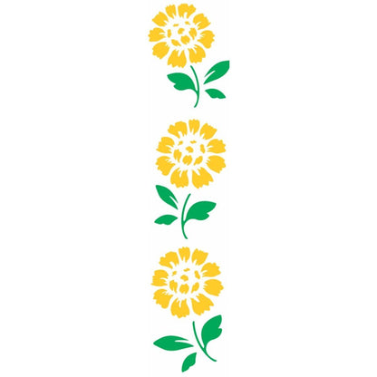 Stencil OPA 6x30 0806 Flores Girassóis - Palácio da Arte