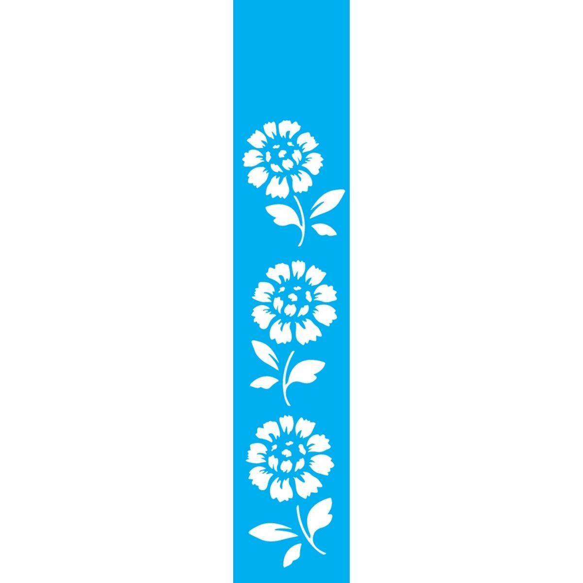 Stencil OPA 6x30 0806 Flores Girassóis - Palácio da Arte