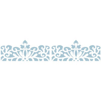 Stencil OPA 6x30 2410 Renda Arabesco Flor - Palácio da Arte