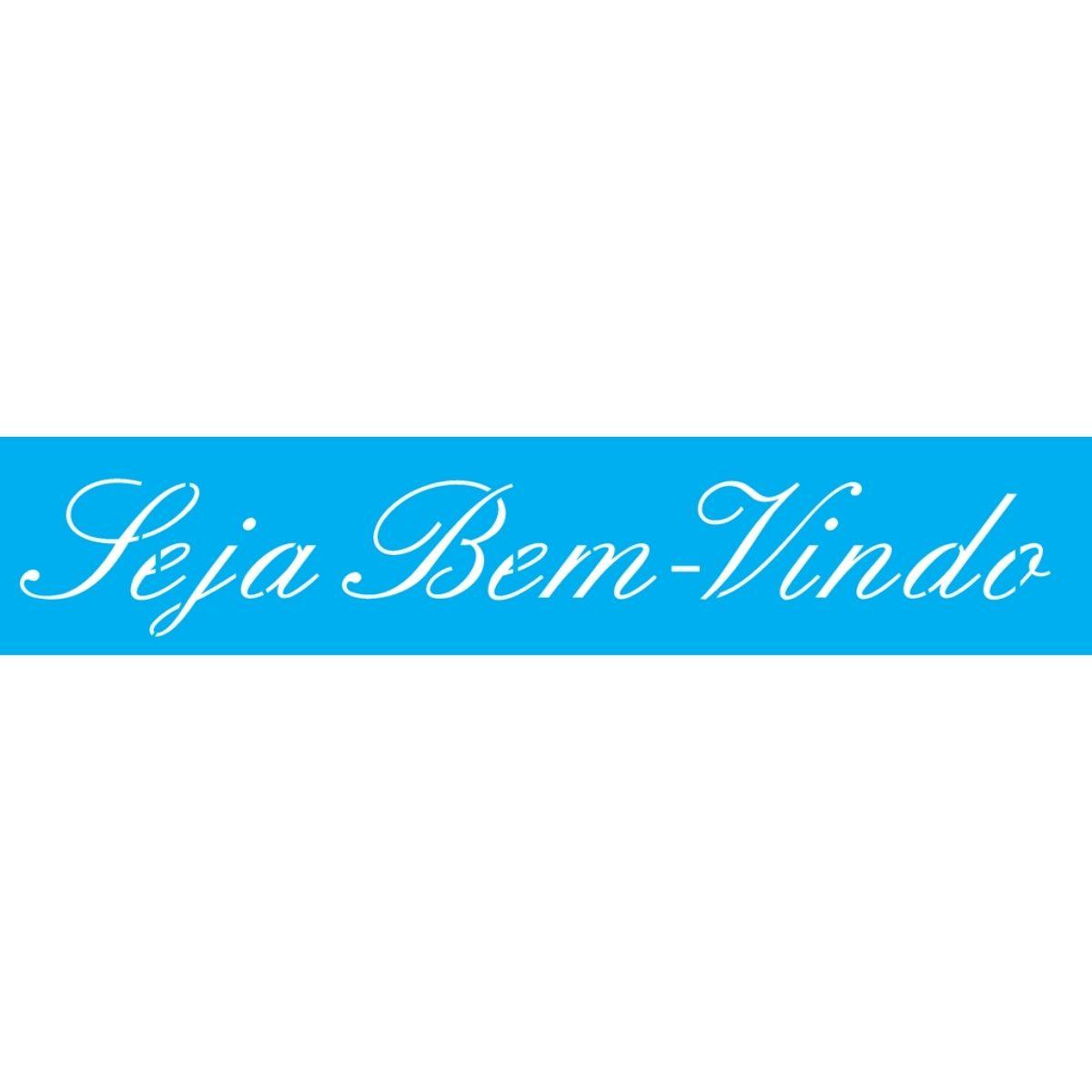 Stencil OPA 6x30 2663 Frase Seja Bem-Vindo - Palácio da Arte