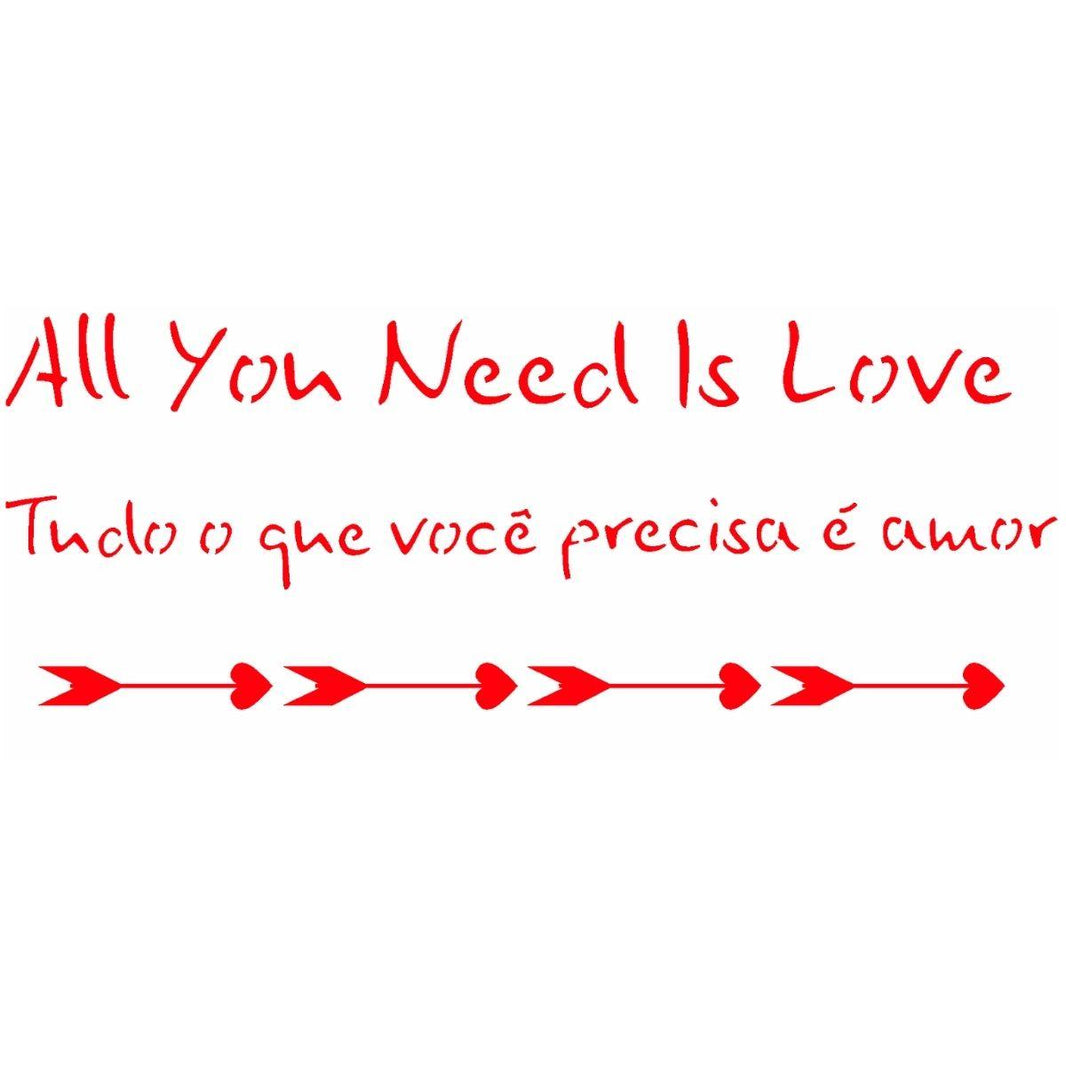 Stencil OPA 7x15 2322 Frase Amor - Palácio da Arte