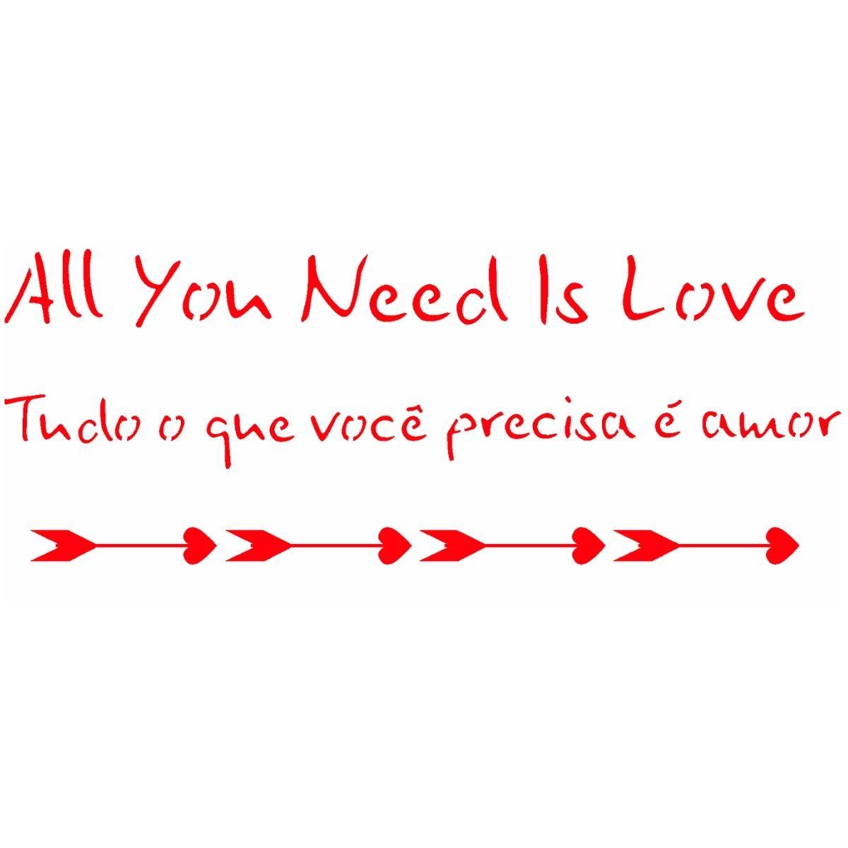 Stencil OPA 7x15 2322 Frase Amor - Palácio da Arte