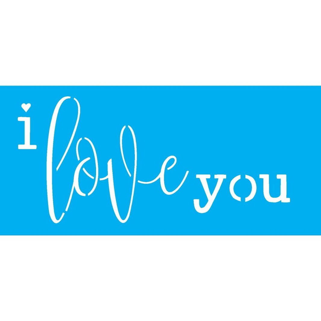Stencil OPA 7x15 2323 Frase I Love You - Palácio da Arte