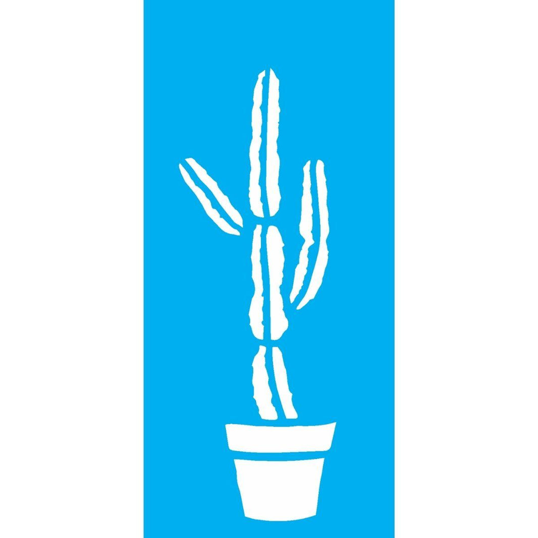 Stencil OPA 7x15 2493 Plantas Cactos - Palácio da Arte