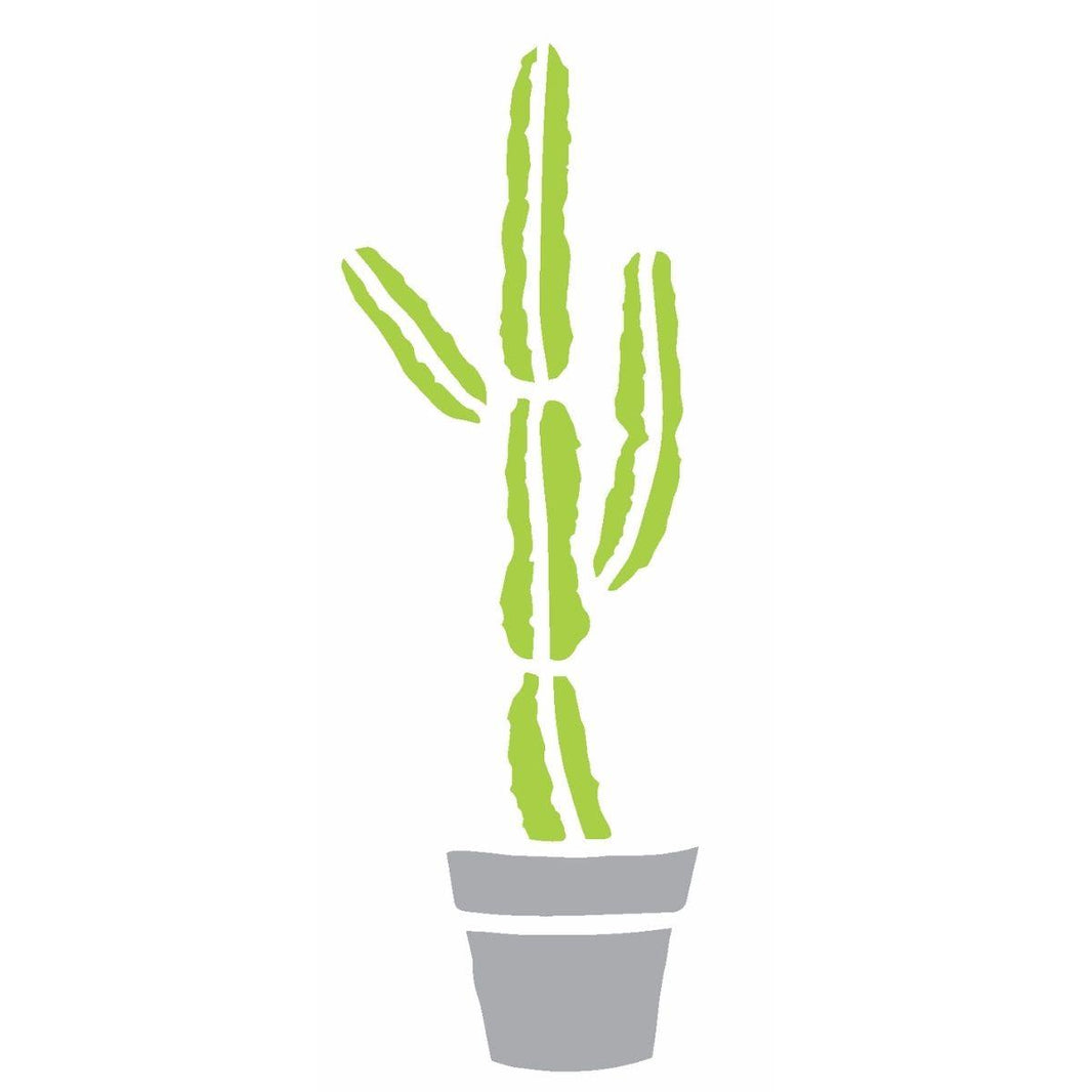 Stencil OPA 7x15 2493 Plantas Cactos - Palácio da Arte