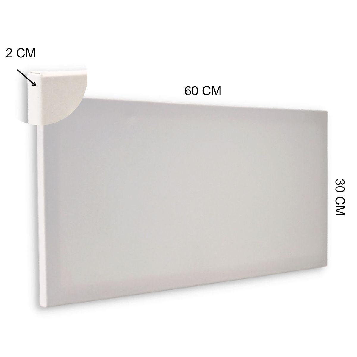 Tela para Pintura 30x60x2cm Chassi Simples Virada - Palácio da Arte