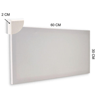 Tela para Pintura 30x60x2cm Chassi Simples Virada - Palácio da Arte