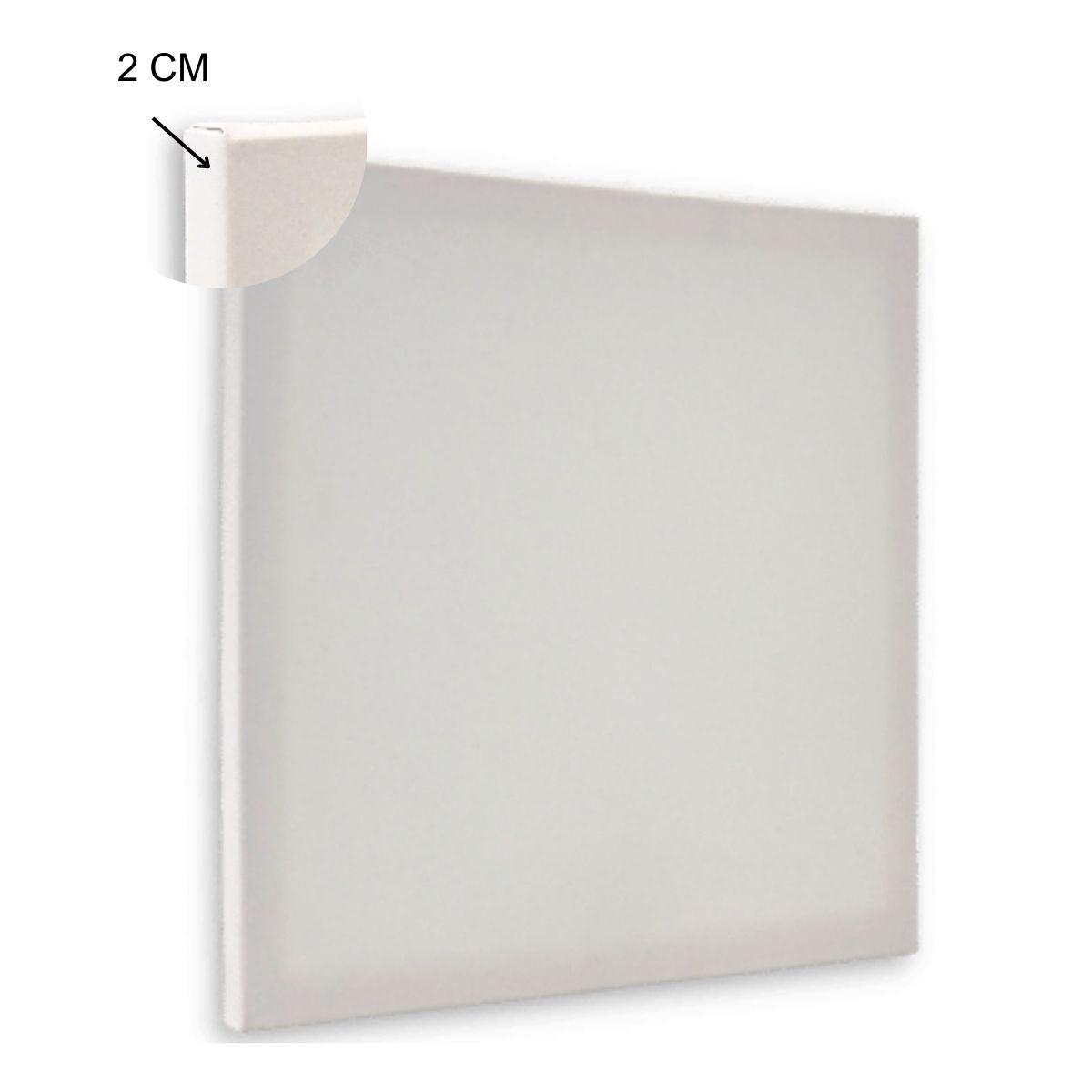Tela para Pintura 50x50x2cm Chassi Simples Virada - Palácio da Arte