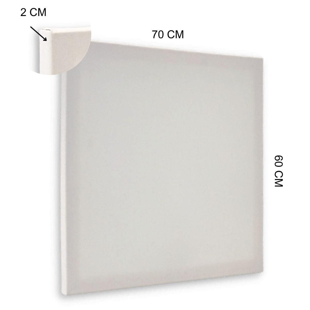 Tela para Pintura 60x70x2cm Chassi Simples Virada - Palácio da Arte
