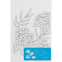Tela Riscada para Pintura 20x30cm Flores Hortênsias - Palácio da Arte