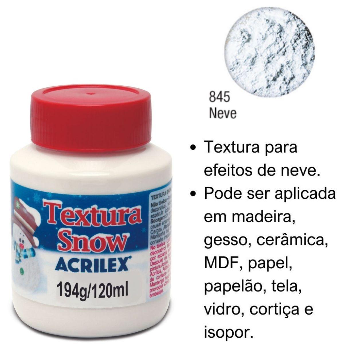 Textura Snow Acrilex Efeito de Neve 120ml 845 Neve - Palácio da Arte