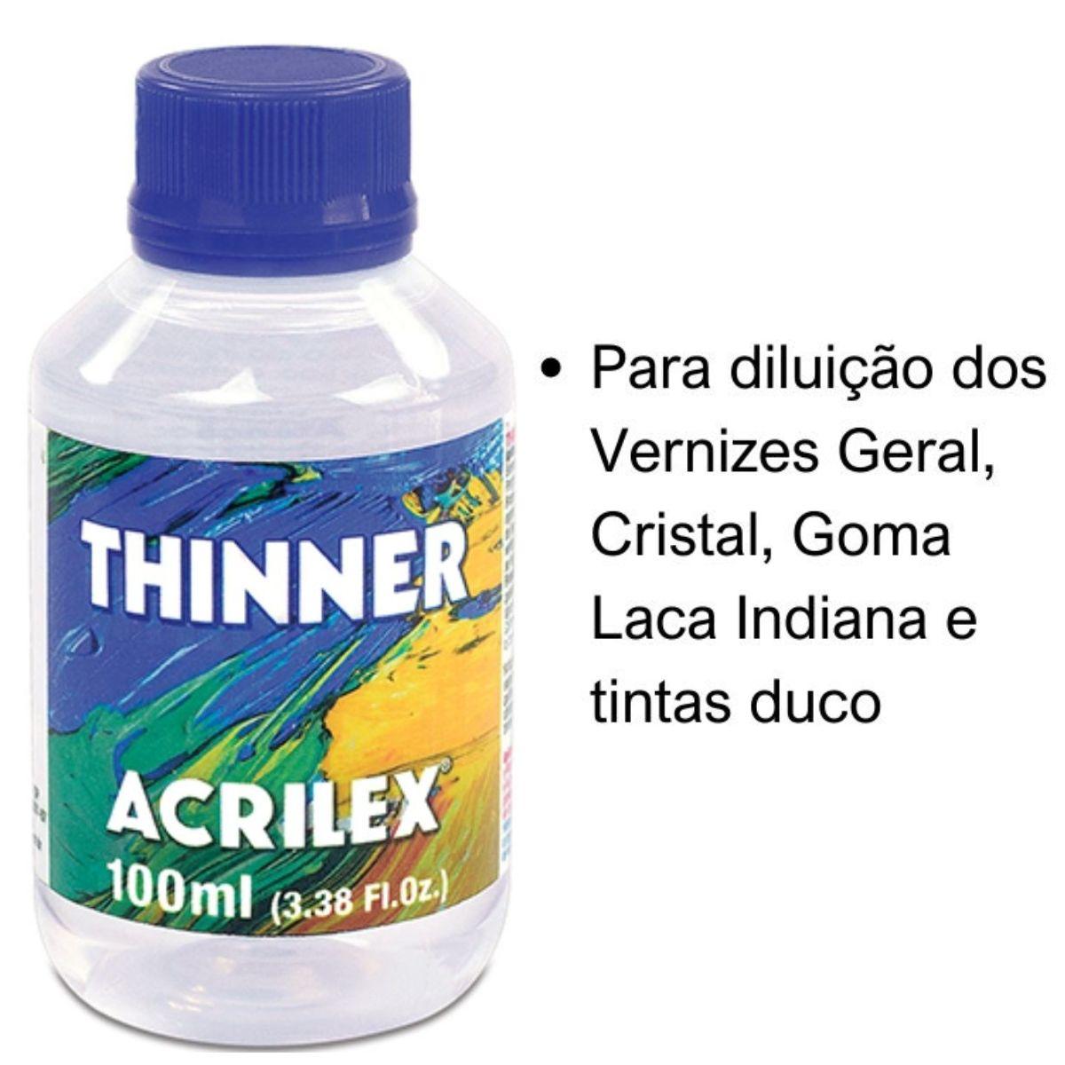 Thinner Acrilex Pet 100ml - Palácio da Arte