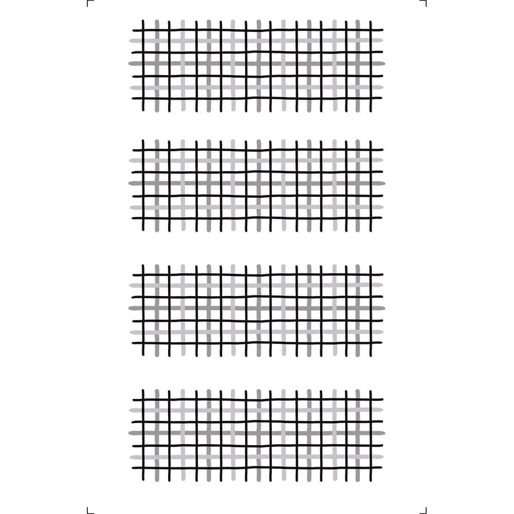 Transfer Litoarte 19,5x29,5 TIB-035 Estampinhas Xadrez PeB