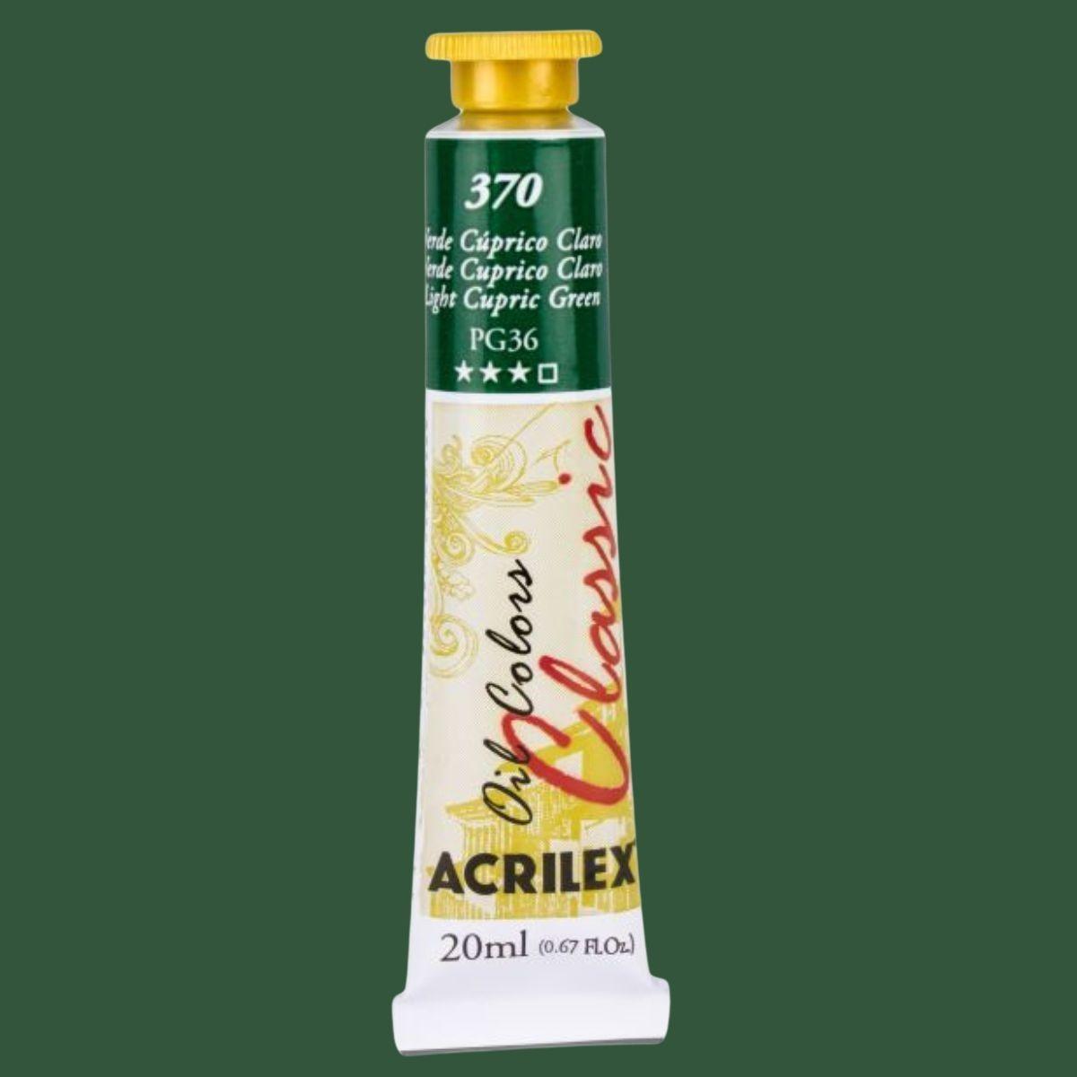 Tinta a Óleo Acrilex 20ml Oil Colors Classic - Palácio da Arte
