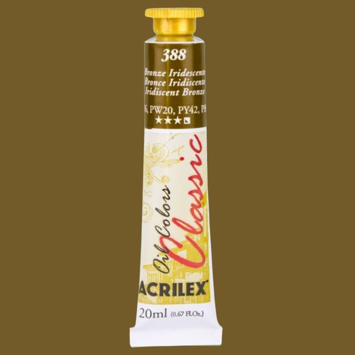 Tinta a Óleo Acrilex 20ml Oil Colors Classic - Palácio da Arte