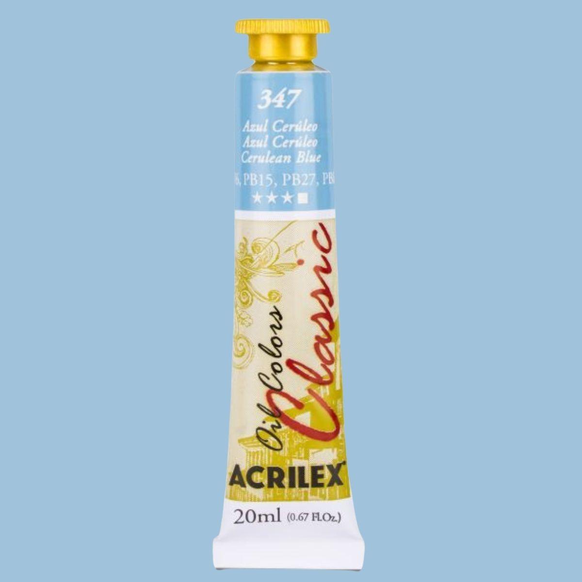 Tinta a Óleo Acrilex 20ml Oil Colors Classic - Palácio da Arte