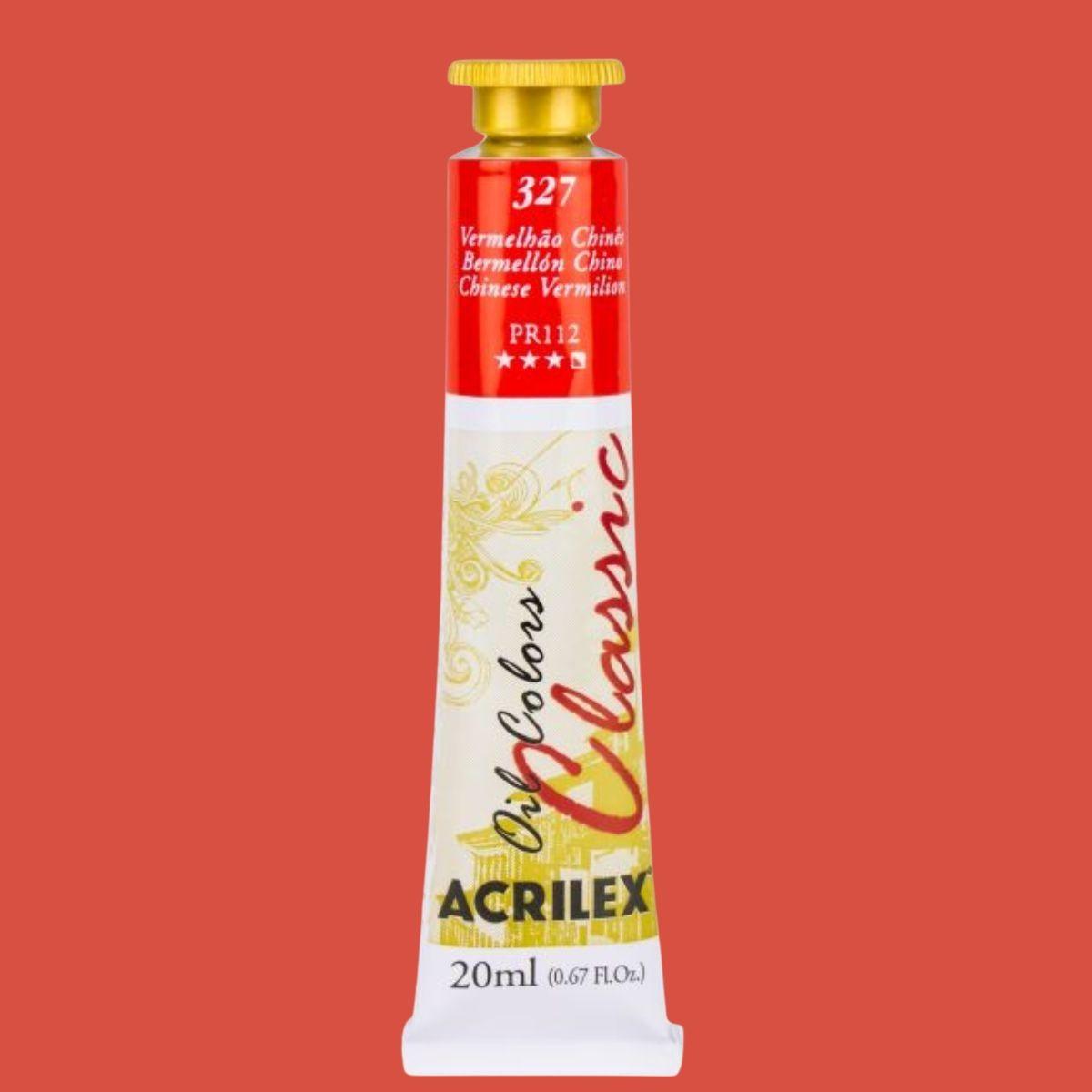 Tinta a Óleo Acrilex 20ml Oil Colors Classic - Palácio da Arte