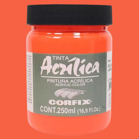 Tinta Acrílica Corfix 250ml Fluorescente - Palácio da Arte