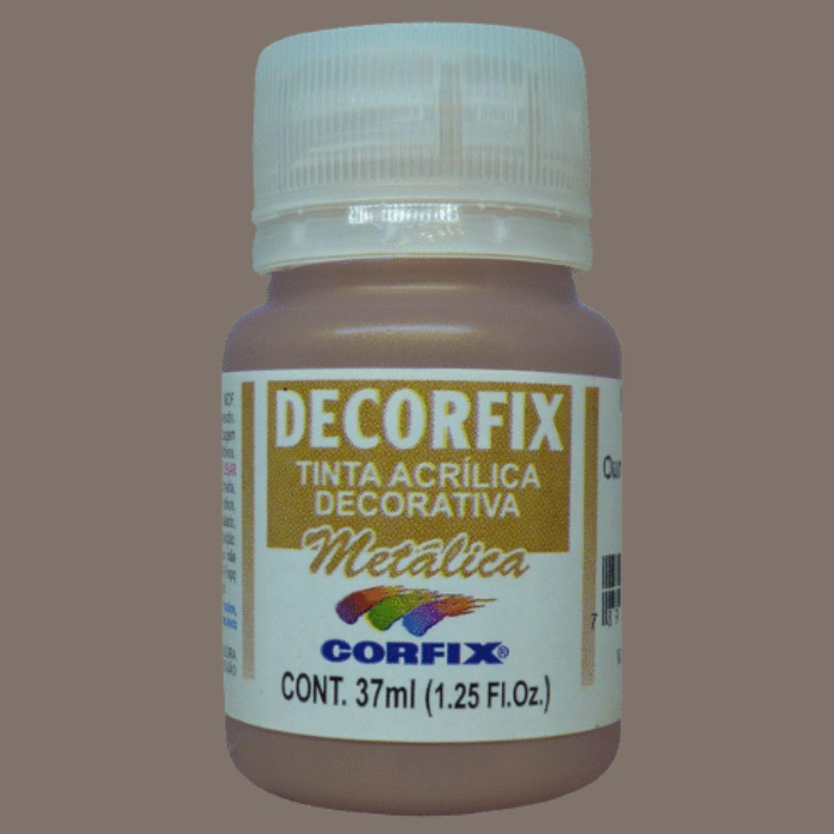 Tinta Acrílica Decorfix Corfix 37ml Metálica - Palácio da Arte