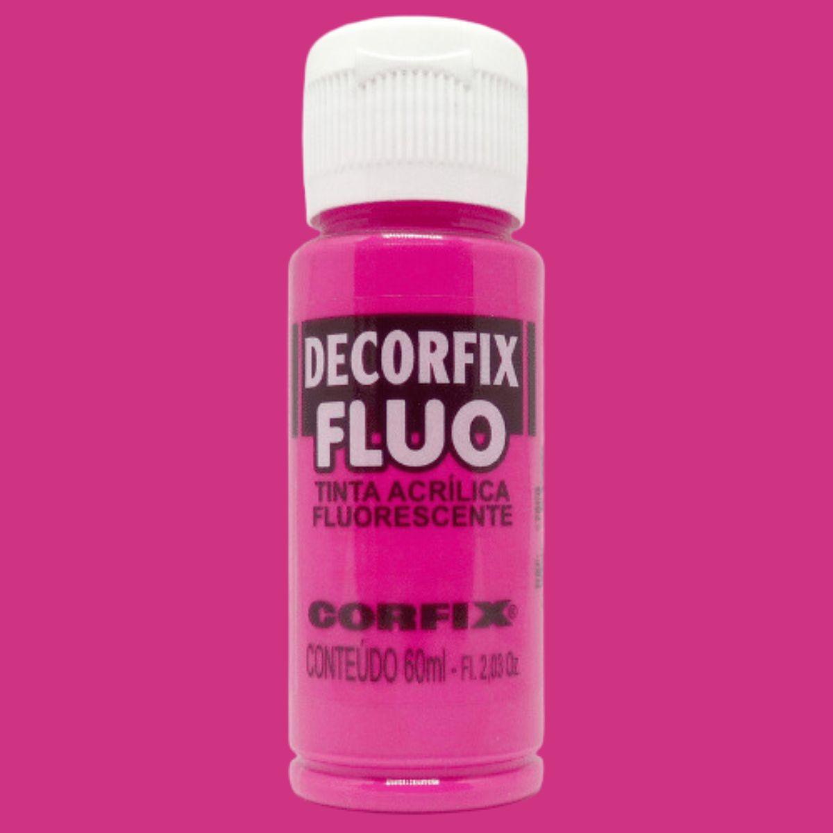 Tinta Acrílica Decorfix Corfix 60ml Fluorescente - Palácio da Arte