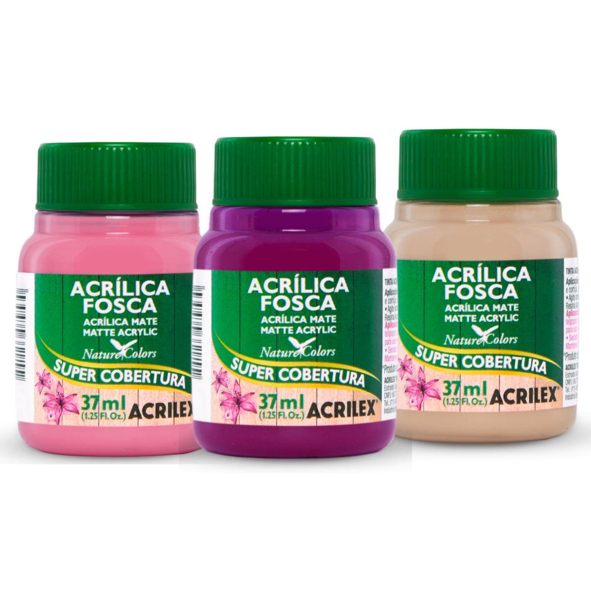 Tinta Acrílica Fosca Acrilex 37ml Nature Colors Alta Cobertura - Palácio da Arte