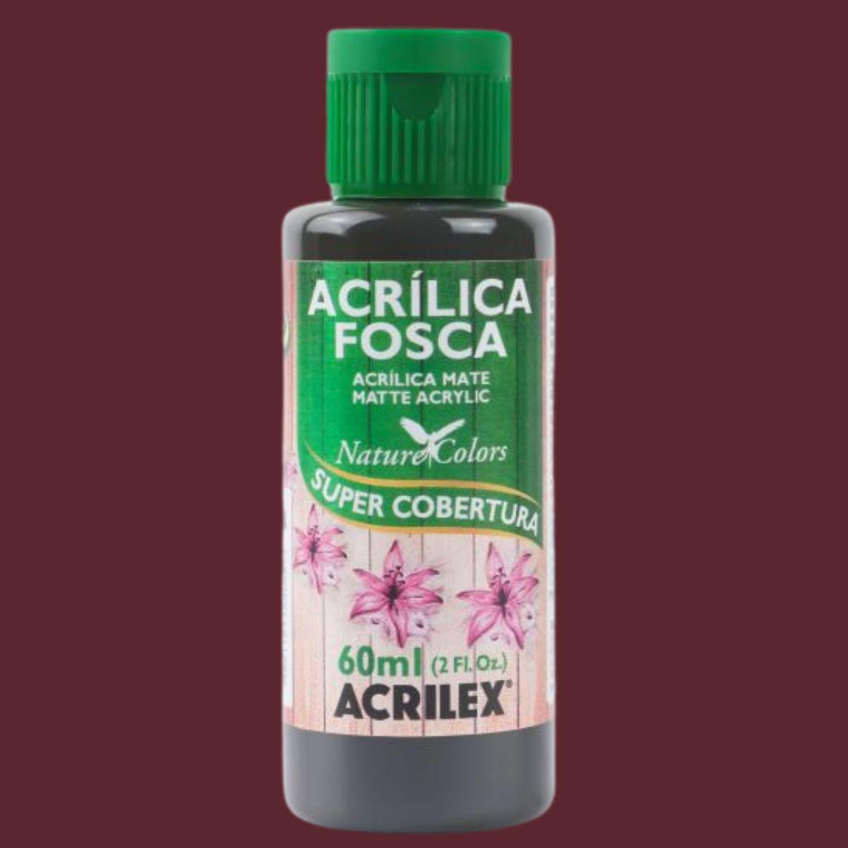 Tinta Acrílica Fosca Acrilex 60ml Nature Colors Alta Cobertura - Palácio da Arte