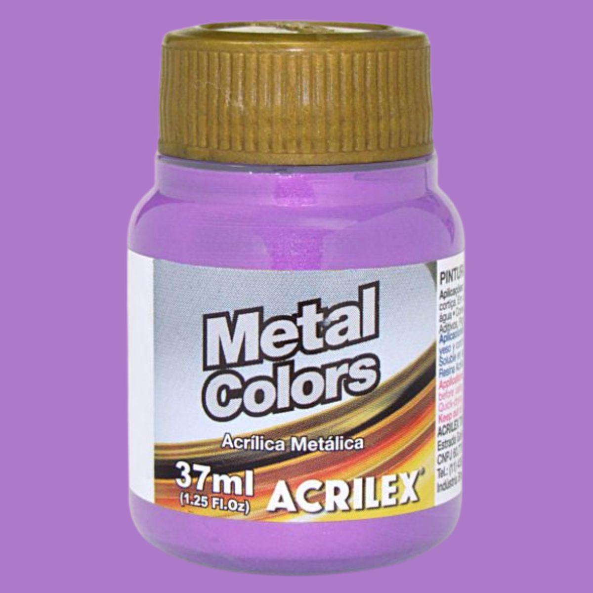 Tinta Acrílica Metálica Acrilex 37ml Metal Colors - Palácio da Arte