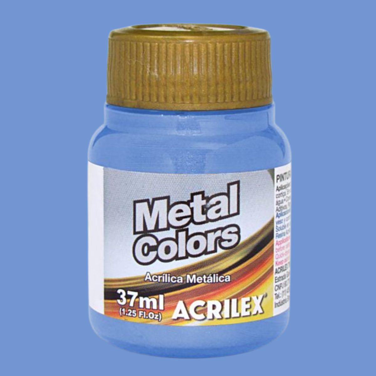 Tinta Acrílica Metálica Acrilex 37ml Metal Colors - Palácio da Arte