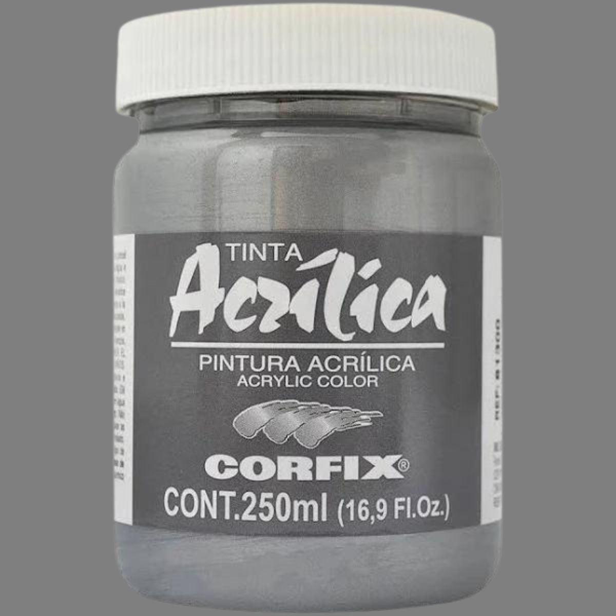 Tinta Acrílica Metálica Corfix 250ml - Palácio da Arte