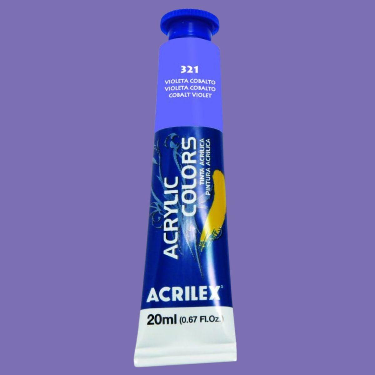Tinta Acrylic Colors Acrilex 20ml Tinta Acrílica para Telas - Palácio da Arte