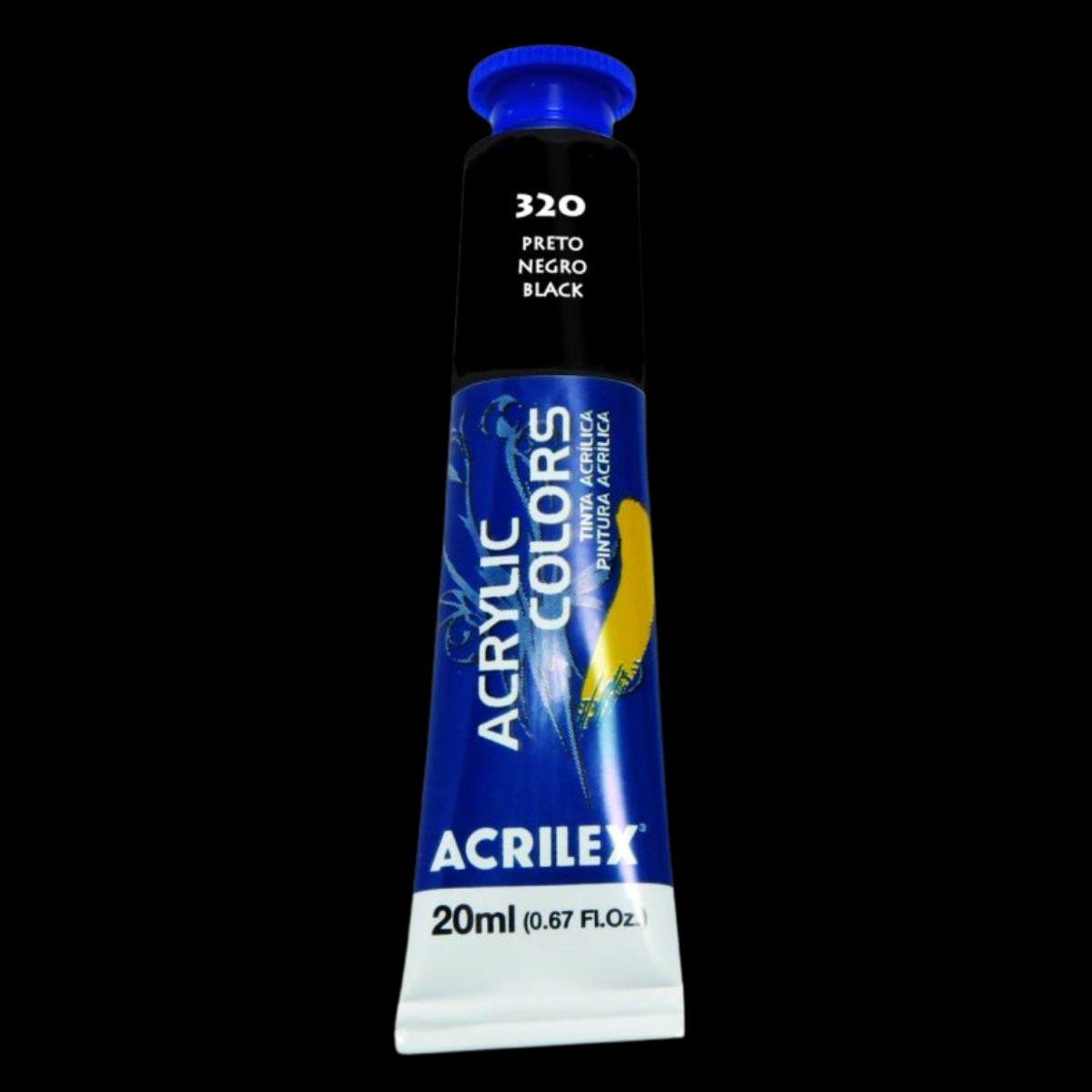 Tinta Acrylic Colors Acrilex 20ml Tinta Acrílica para Telas - Palácio da Arte