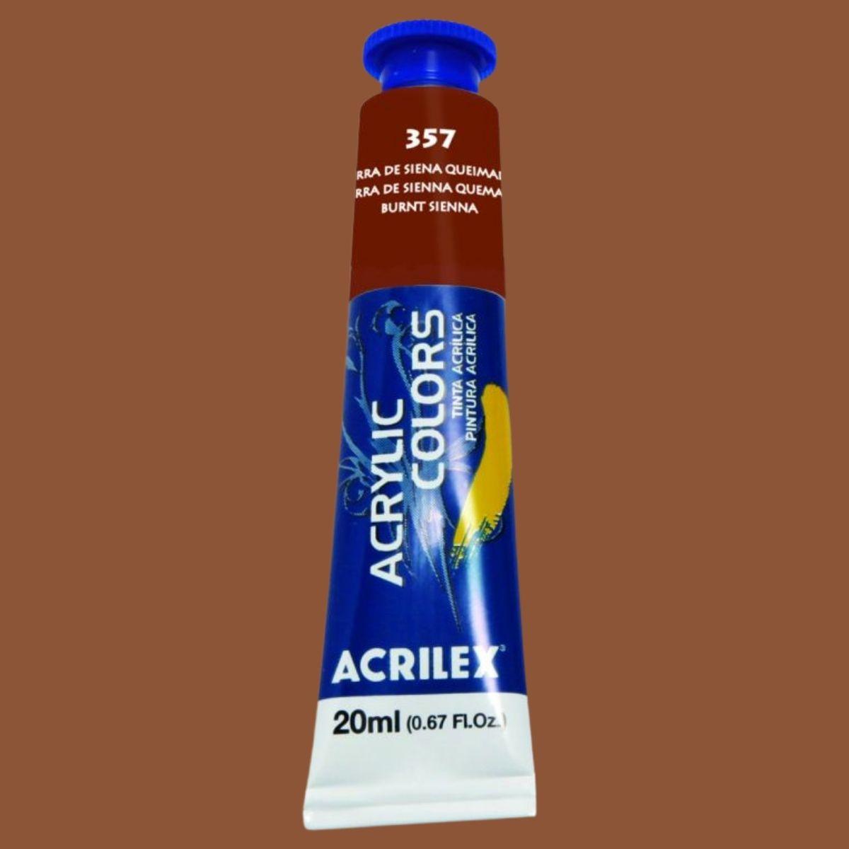 Tinta Acrylic Colors Acrilex 20ml Tinta Acrílica para Telas - Palácio da Arte