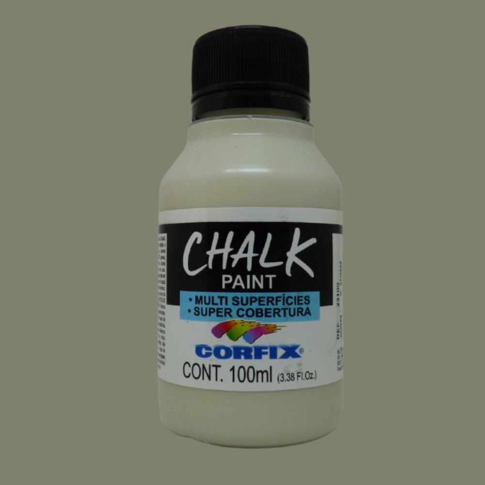 Tinta Chalk Paint Corfix 100ml Acrílico Fosco - Palácio da Arte