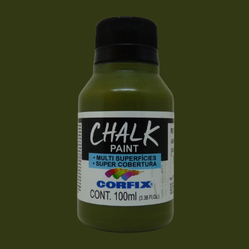 Tinta Chalk Paint Corfix 100ml Acrílico Fosco - Palácio da Arte