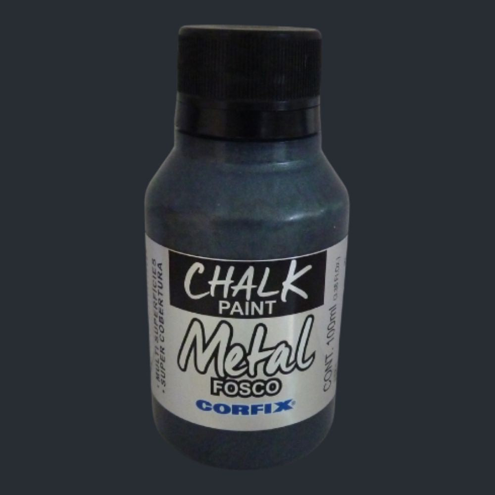 Tinta Chalk Paint Corfix 100ml Metal Fosco - Palácio da Arte