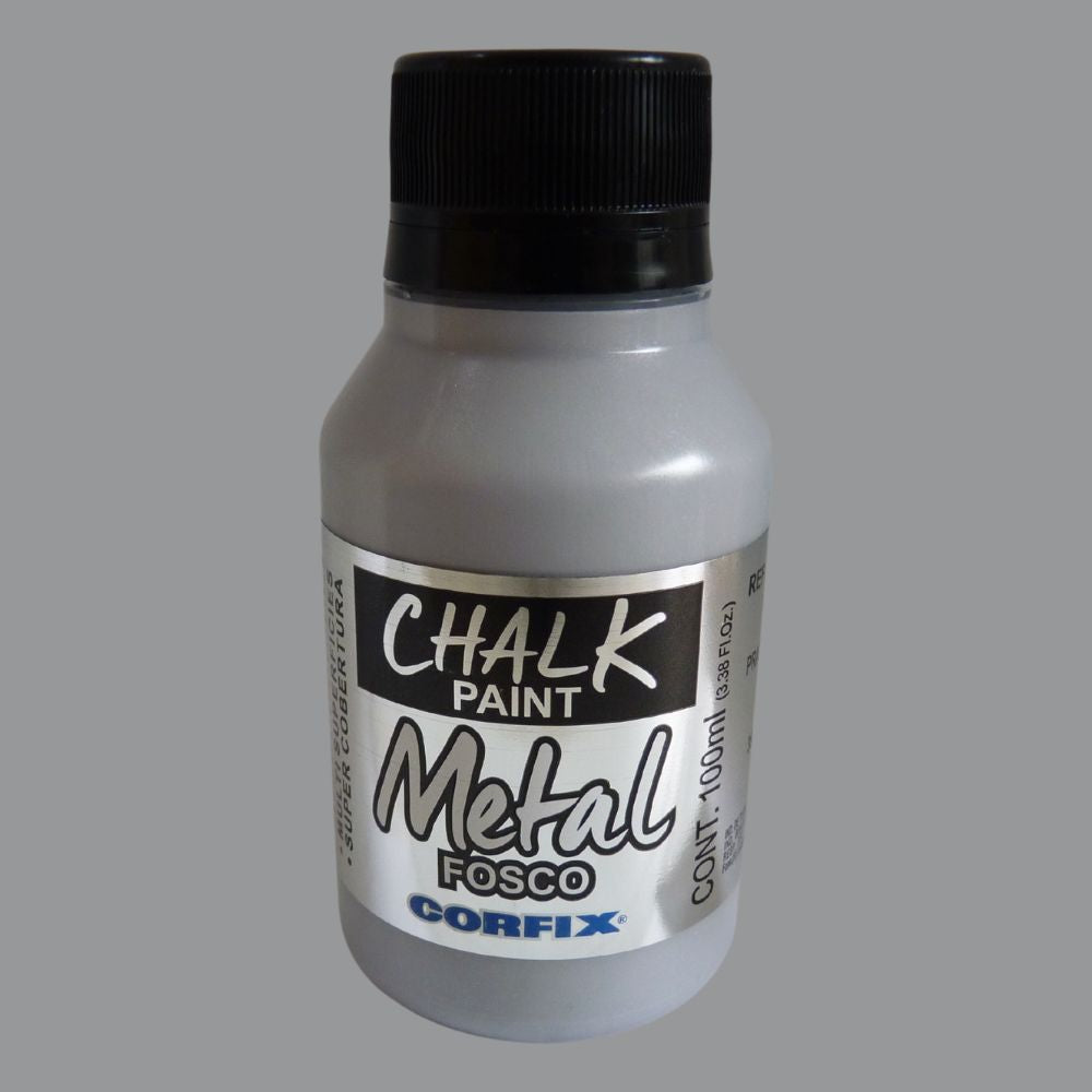 Tinta Chalk Paint Corfix 100ml Metal Fosco - Palácio da Arte