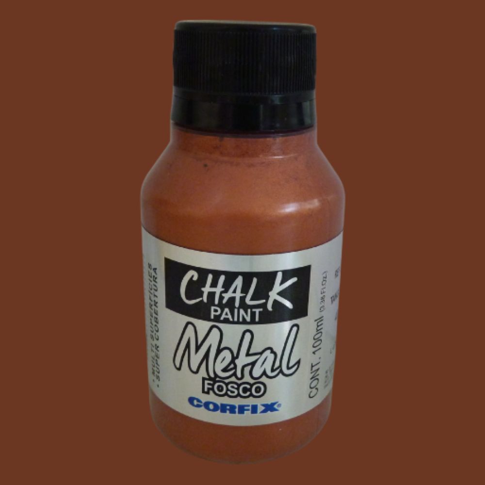 Tinta Chalk Paint Corfix 100ml Metal Fosco - Palácio da Arte
