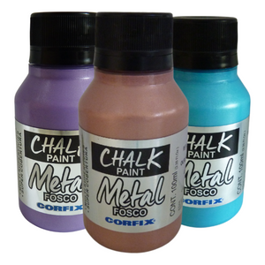 Tinta Chalk Paint Corfix 100ml Metal Fosco - Palácio da Arte