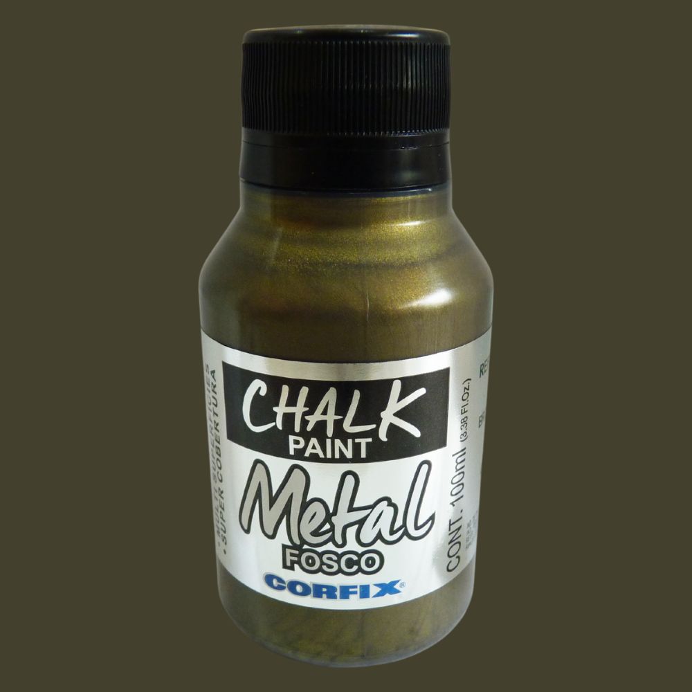 Tinta Chalk Paint Corfix 100ml Metal Fosco - Palácio da Arte