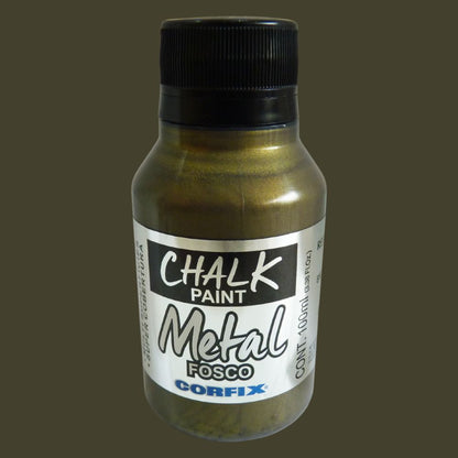Tinta Chalk Paint Corfix 100ml Metal Fosco - Palácio da Arte